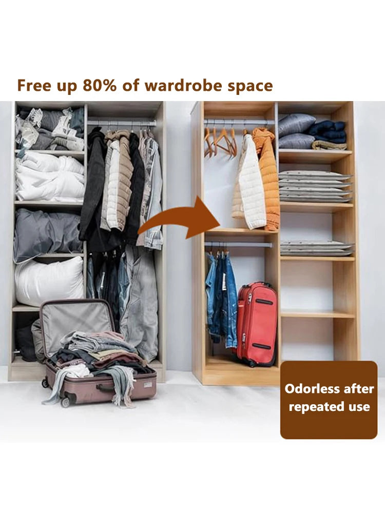 Cordless Travel Vacuum Bag Set with Rechargeable air Pump, 15 Pack Carry-on Size Compression Packing Bags for Luggage and Suitcase